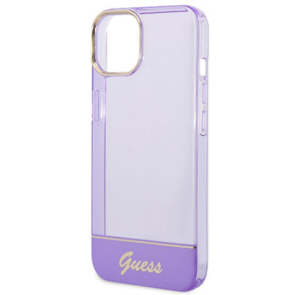 Guess Translucent - iPhone 14 Plus dėklas (violetinis)
