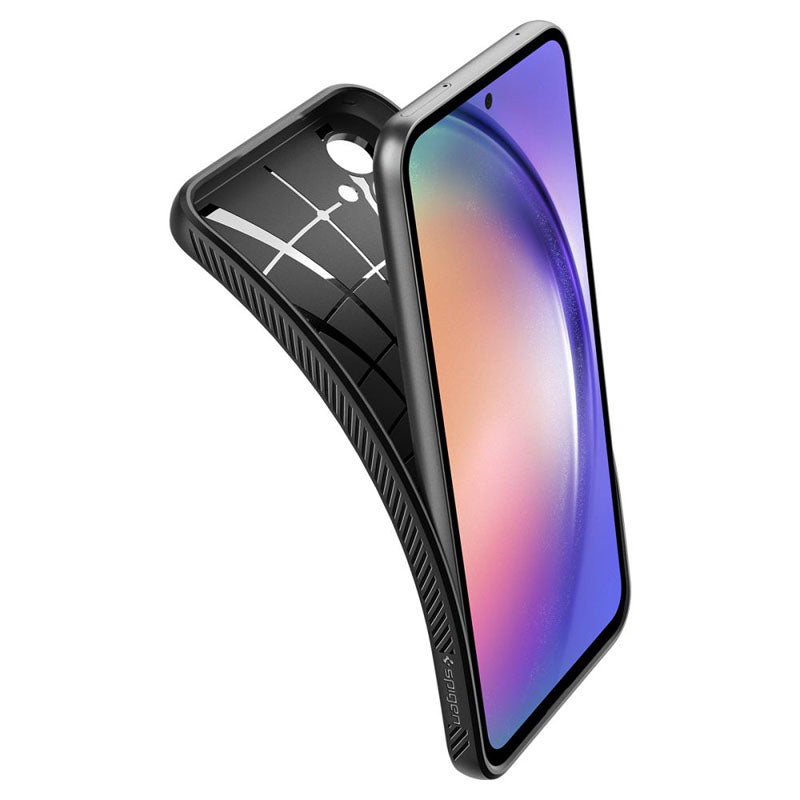 Spigen Liquid Air – dėklas, skirtas Samsung Galaxy A54 5G (juodas)