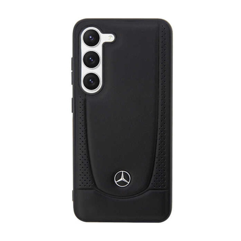 „Mercedes Leather Urban Line“ dėklas – Samsung Galaxy S23 FE (juodas)