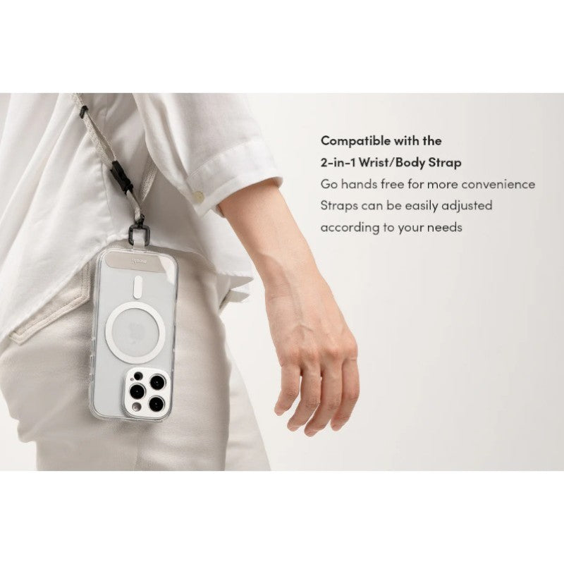 Moshi iGlaze MagSafe dėklas iPhone 16 Pro Max (Luna Sidabrinė)