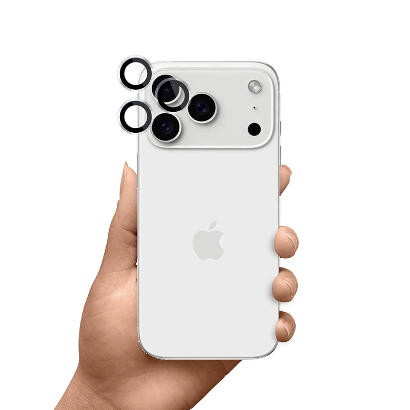 3mk HARDY Objektyvo apsauga Pro - Kameros objektyvo stiklas, skirtas iPhone 17 Pro / iPhone 17 Pro Max (Skaidrus)