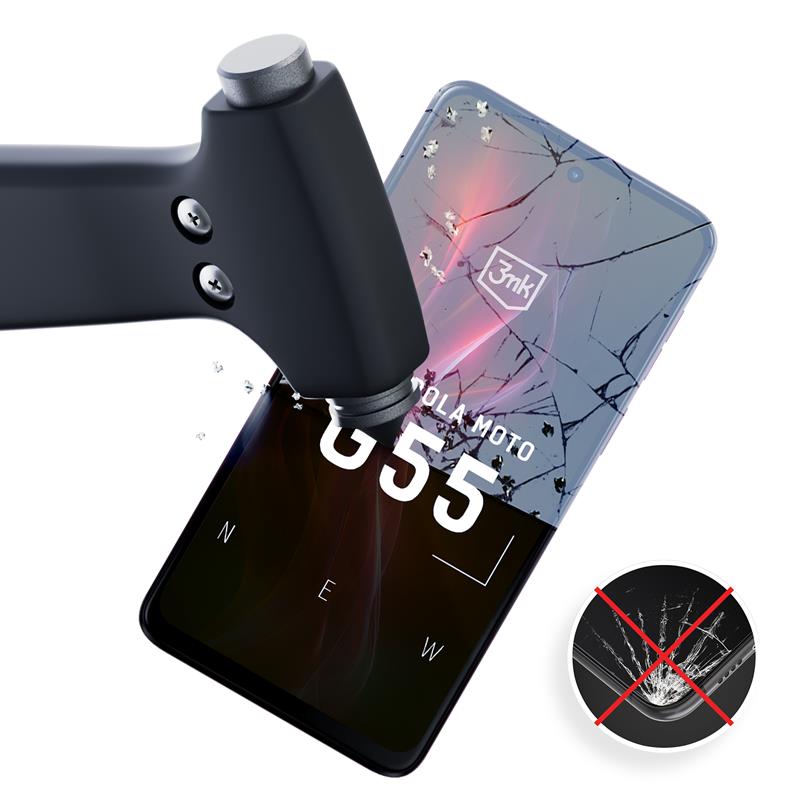 3mk Silky Matt Pro - Matinė apsauginė plėvelė skirta Motorola Moto G55 5G