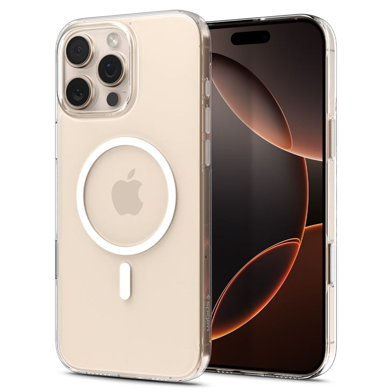 Spigen Thin Fit T Mag MagSafe dėklas iPhone 16 Pro Max (Skaidrus / Baltas)