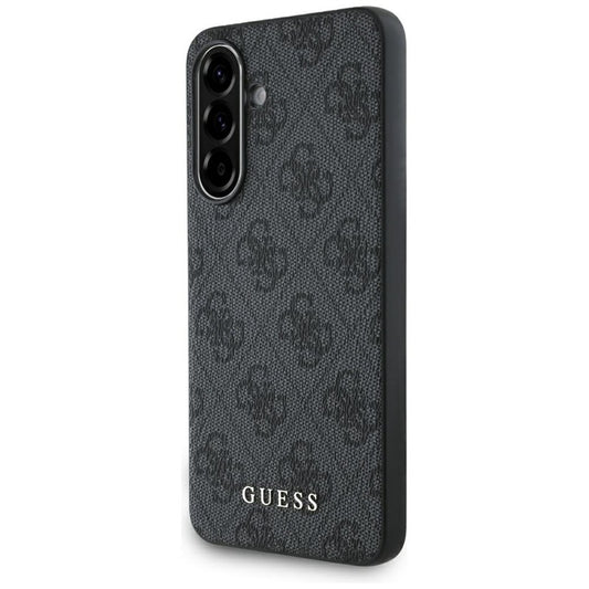 Guess 4G Metal Gold Logo - dėklas, skirtas „Samsung Galaxy A56 5G“ (juodas)