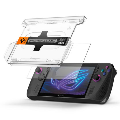Spigen GLAS.TR EZ FIT 2 vnt. – Grūdintas stiklas, skirtas ASUS ROG Ally X (2 vnt.)