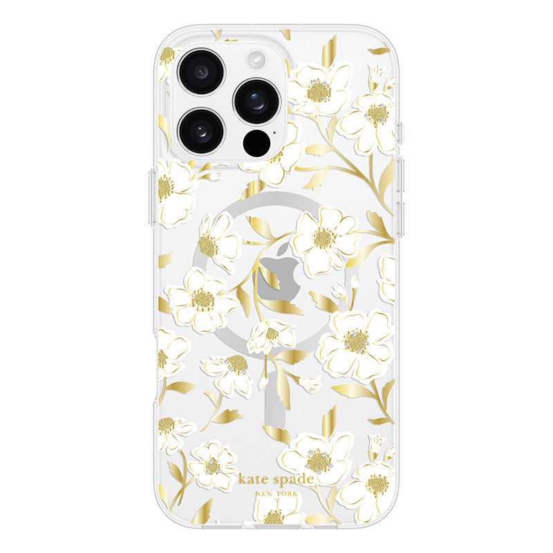 Kate Spade New York Protective Gems MagSafe – dėklas, skirtas iPhone 16 Pro Max (Sunshine Floral)