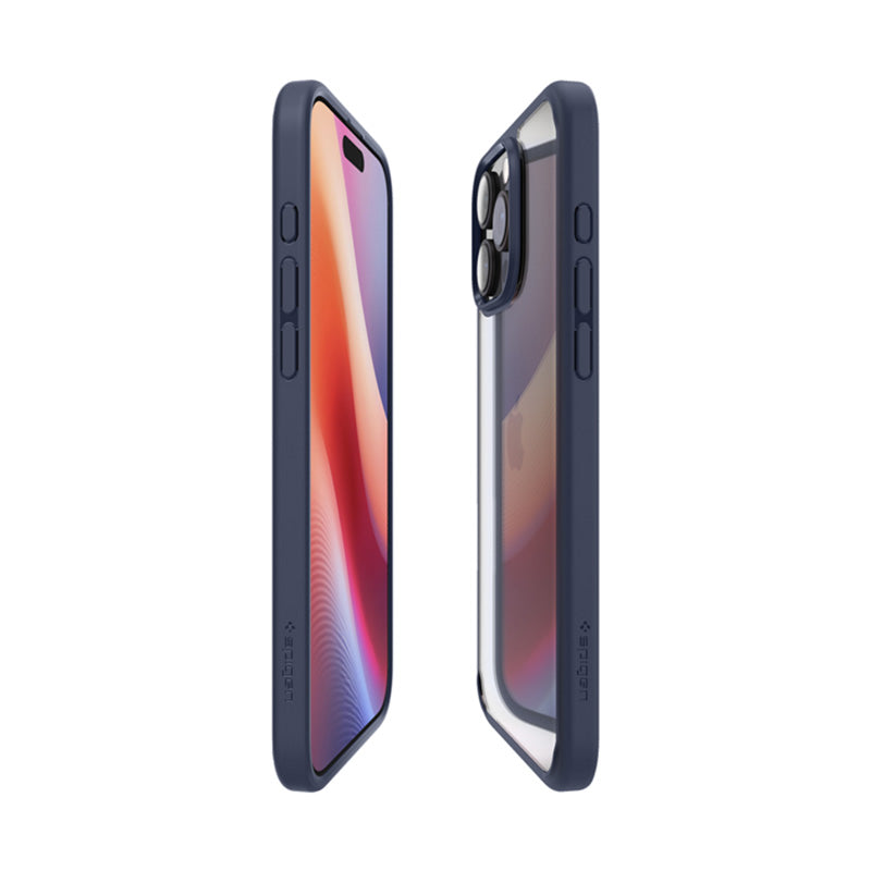 Spigen Ultra Hybrid – dėklas „iPhone 16 Pro Max“ (tamsiai mėlynas)