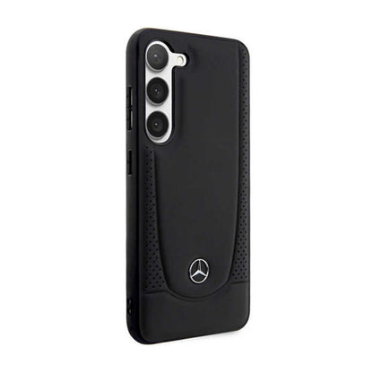 „Mercedes Leather Urban Line“ dėklas – Samsung Galaxy S23 FE (juodas)