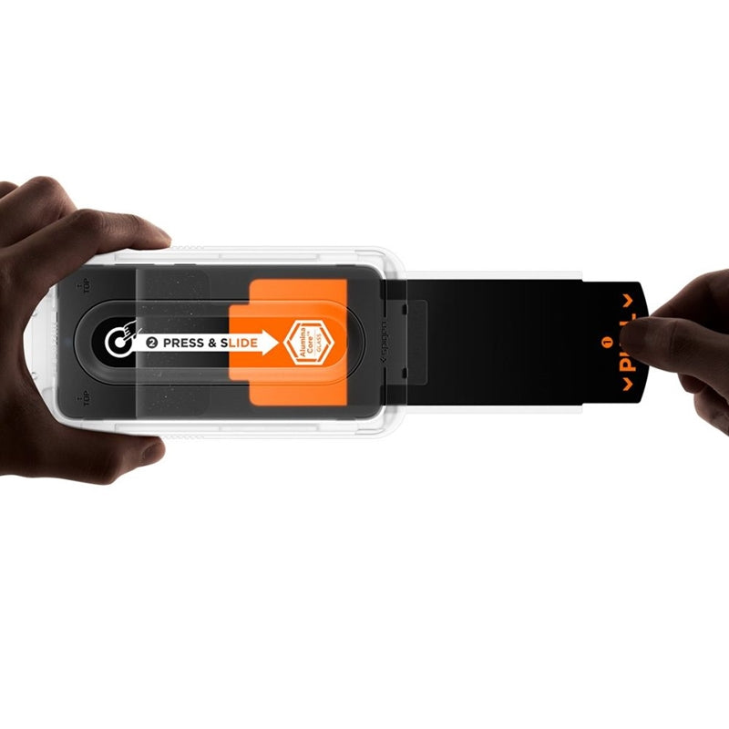 Spigen GLAS.TR EZ Fit Pro 2-Pack - Grūdintas stiklas, skirtas Samsung Galaxy S25 FE