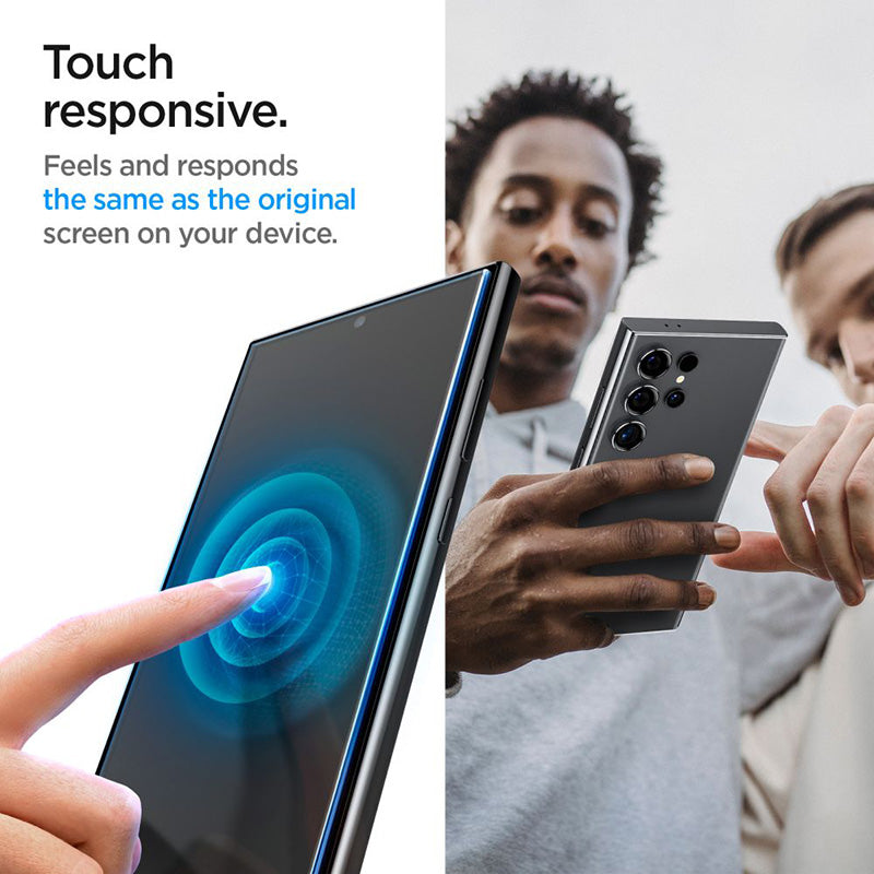 Spigen GLAS.TR EZ FIT 2 pakuotė – grūdintas stiklas, skirtas „Samsung Galaxy S24 Ultra“ (2 vnt.)