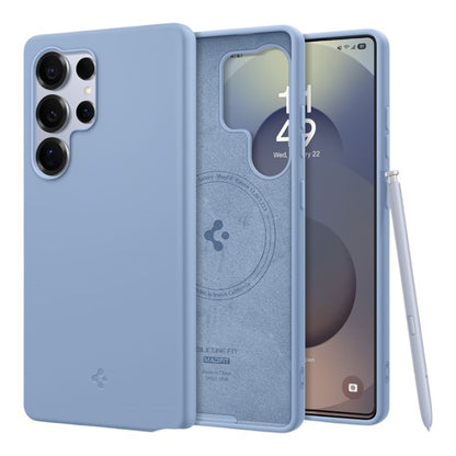 Spigen Silicone Fit Mag MagSafe – dėklas, skirtas „Samsung Galaxy S25 Ultra“ (safyro mėlynos spalvos)