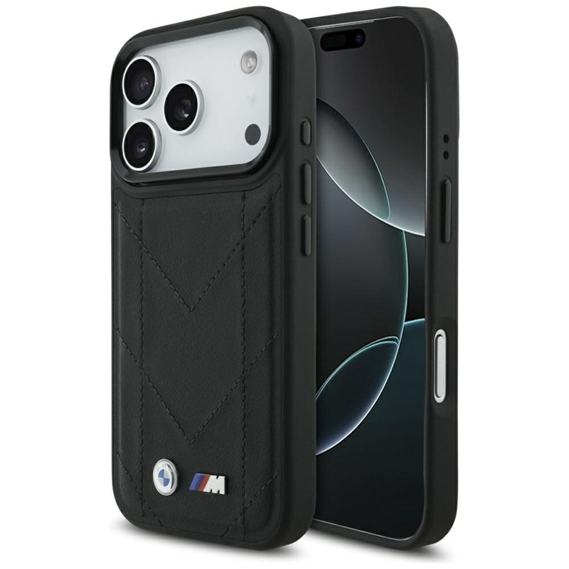 BMW M Dygštuotas logotipas MagSafe - iPhone 17 Pro dėklas (juodas)