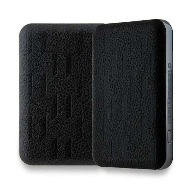 Karl Lagerfeld Karl Head Pin MagSafe – belaidis maitinimo blokas 5000 mAh 15W (juodas)