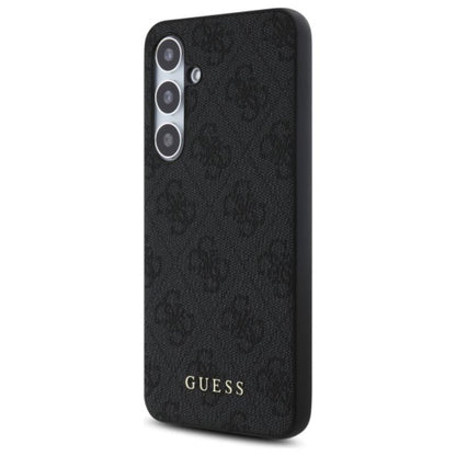 Guess 4G Metal Gold Logo – dėklas Samsung Galaxy S24 FE (pilkas)
