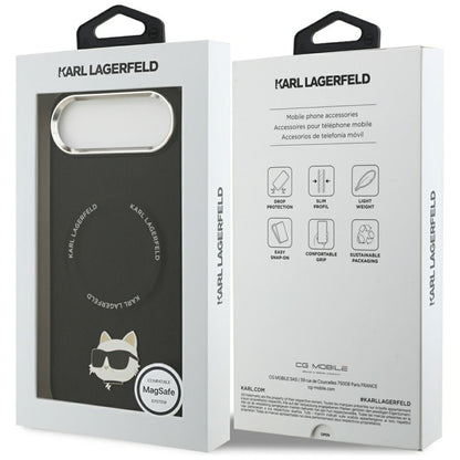 Karl Lagerfeld Choupette Smeigtukas MagSafe - Dėklas iPhone Air (juodas)