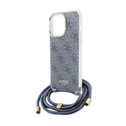 Guess Crossbody Cord 4G Print - iPhone 15 Pro Max dėklas (mėlynas)