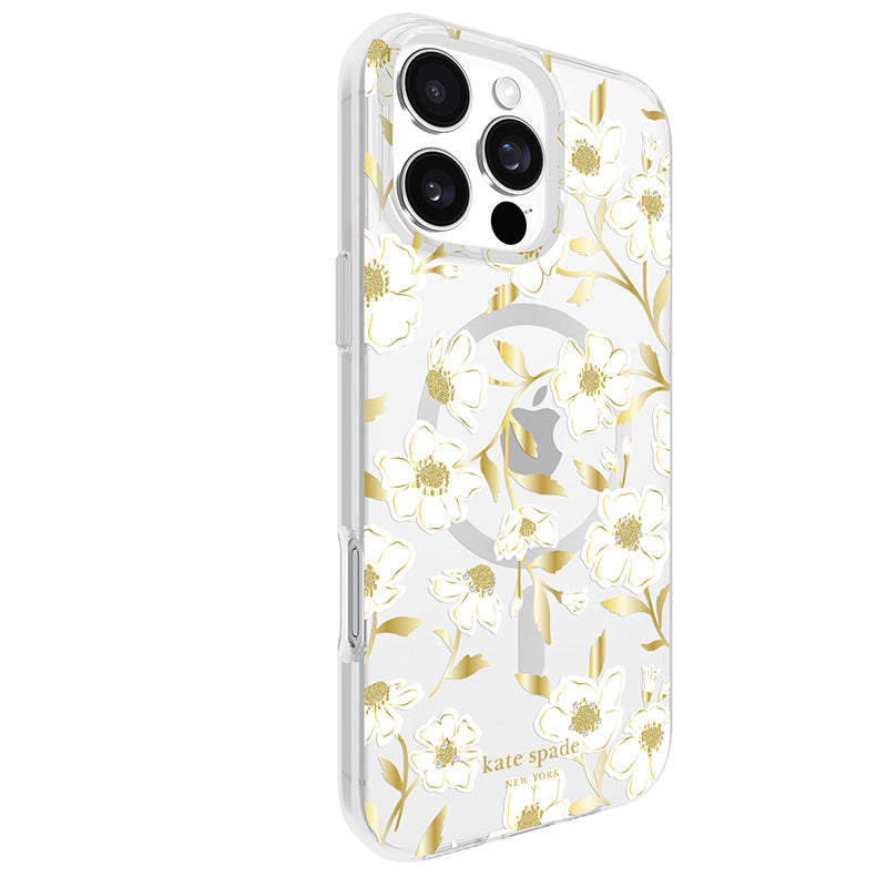 Kate Spade New York Protective Gems MagSafe – dėklas, skirtas iPhone 16 Pro Max (Sunshine Floral)