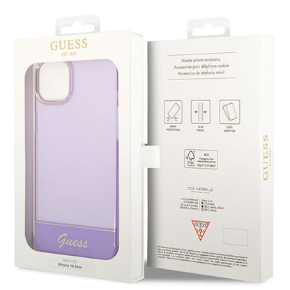Guess Translucent - iPhone 14 Plus dėklas (violetinis)