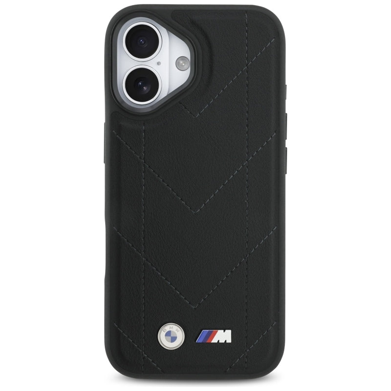BMW M Dyjuotas logotipas MagSafe - iPhone 17 dėklas (juodas)
