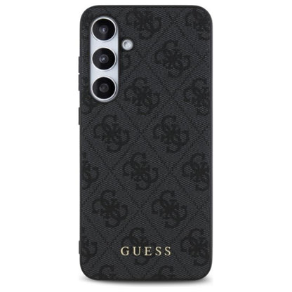 Guess 4G Metal Gold Logo – dėklas Samsung Galaxy S24 FE (pilkas)