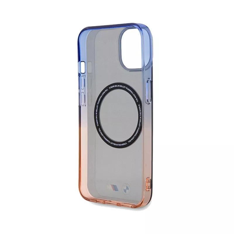 BMW Gradient Bumper MagSafe – dėklas, skirtas iPhone 15 (pilkas)