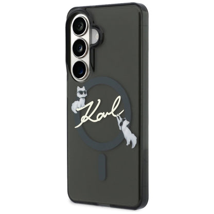 Karl Lagerfeld IML KC Script MagSafe dėklas - Samsung Galaxy S26+ (Juodas)