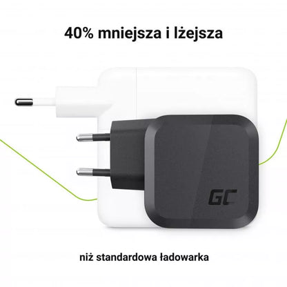 Green Cell GC PowerGaN 65W (2x USB-C Power Delivery, 1x USB-A suderinama su Quick Charge 3.0)