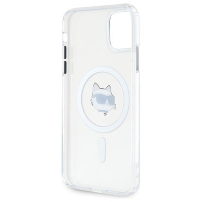 Karl Lagerfeld IML Metal Choupette Head MagSafe – dėklas, skirtas iPhone 11 (baltas)