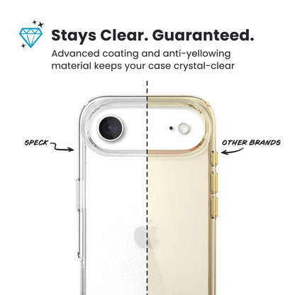 Speck Presidio Perfect-Clear – iPhone oro dėklas (Skaidrus)