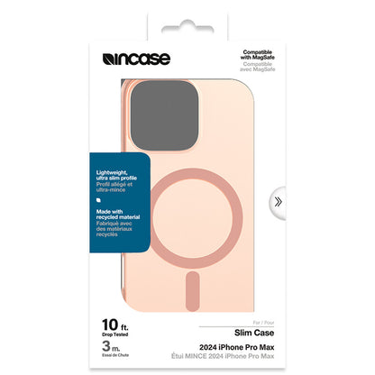 Incase Slim Case MagSafe – Dėklas iPhone 16 Pro Max (Šviesiai rožinė)