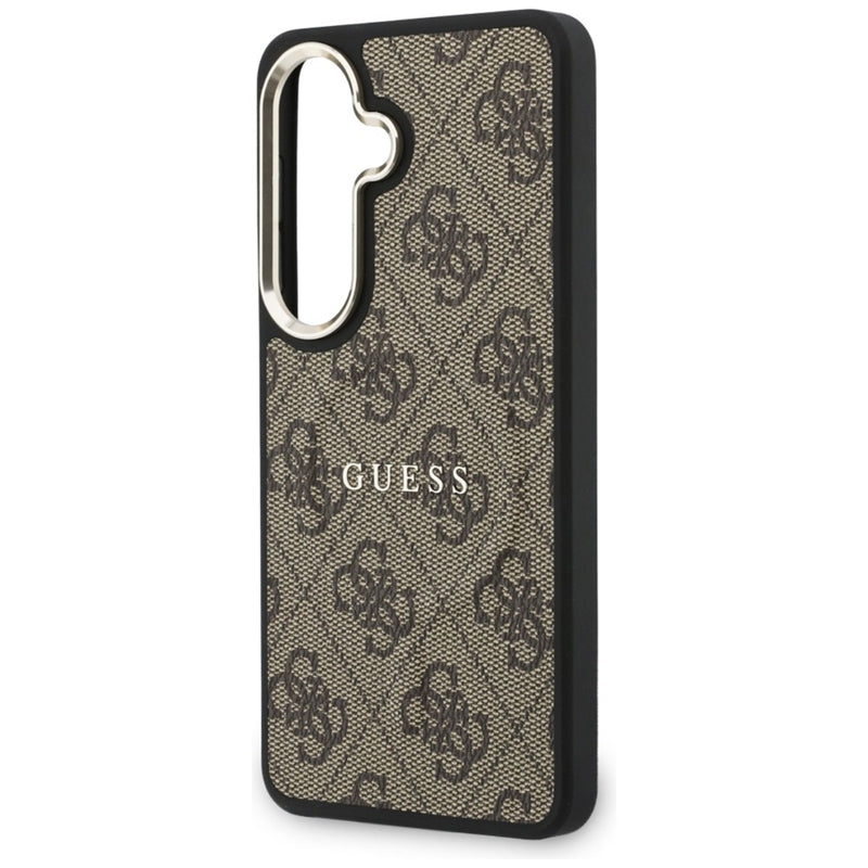 „Guess“ dėklas su „MagSafe“ žiedu „Samsung Galaxy S26“ (rusvos spalvos)