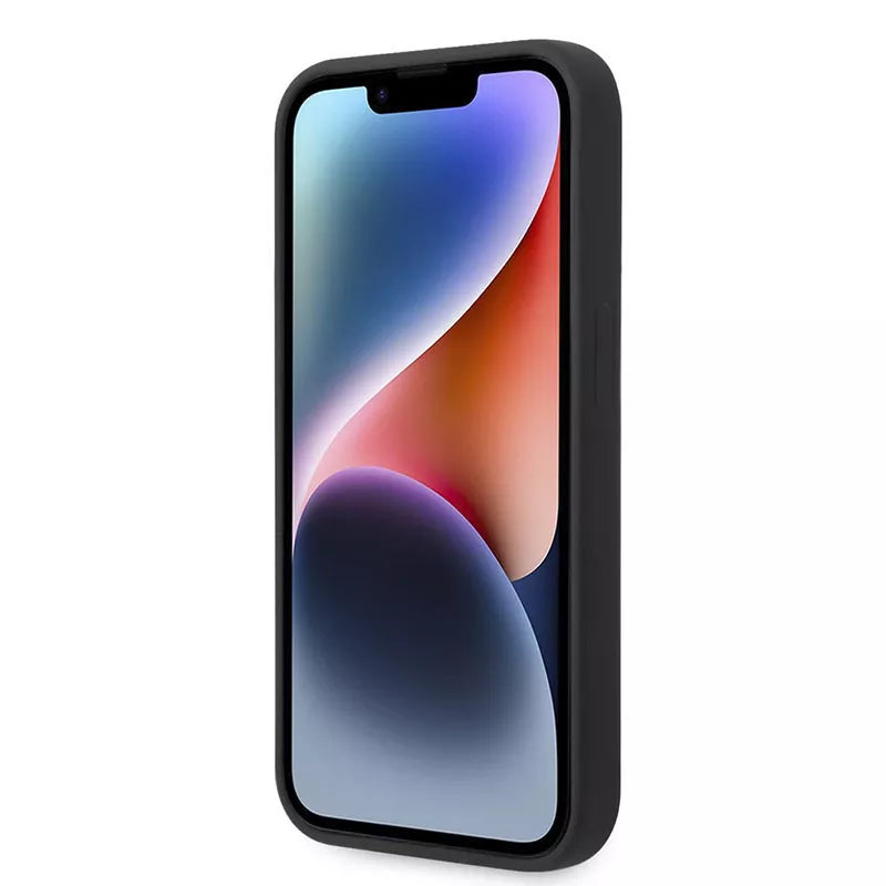 Karl Lagerfeld silikoninis „Ikonik Karl's Head MagSafe“ – dėklas, skirtas „iPhone 14 Pro Max“ (juoda)