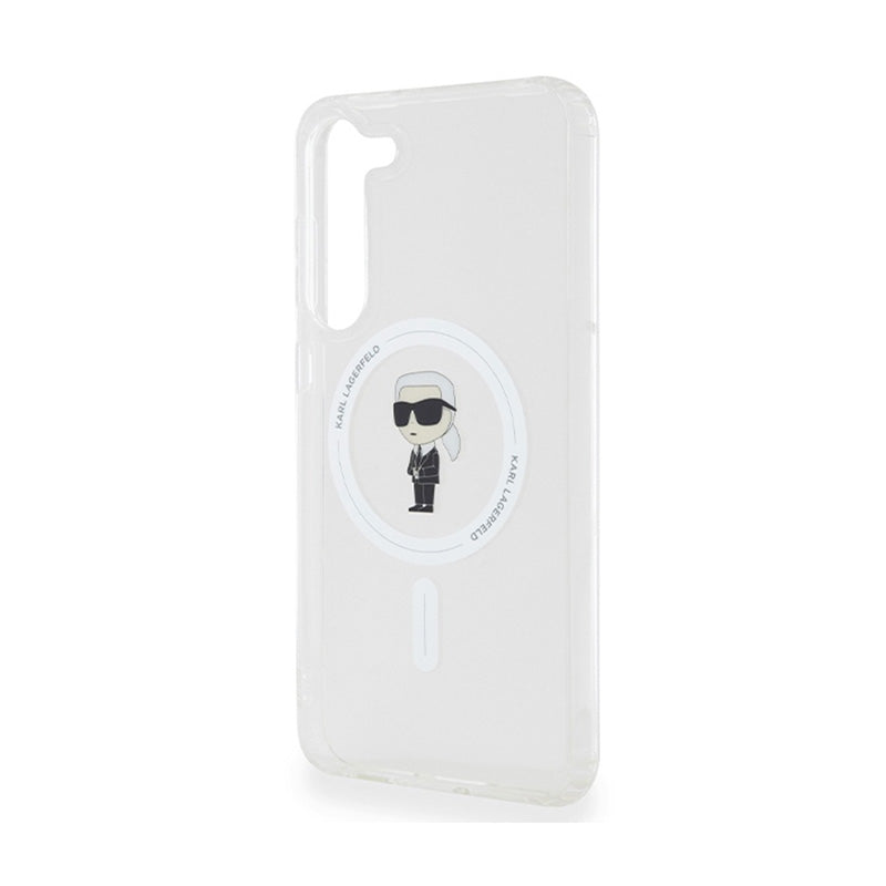 Karl Lagerfeld IML Ikonik MagSafe – dėklas, skirtas Samsung Galaxy S23+ (permatomas)