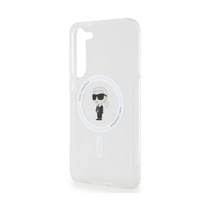 Karl Lagerfeld IML Ikonik MagSafe – dėklas, skirtas Samsung Galaxy S23+ (permatomas)