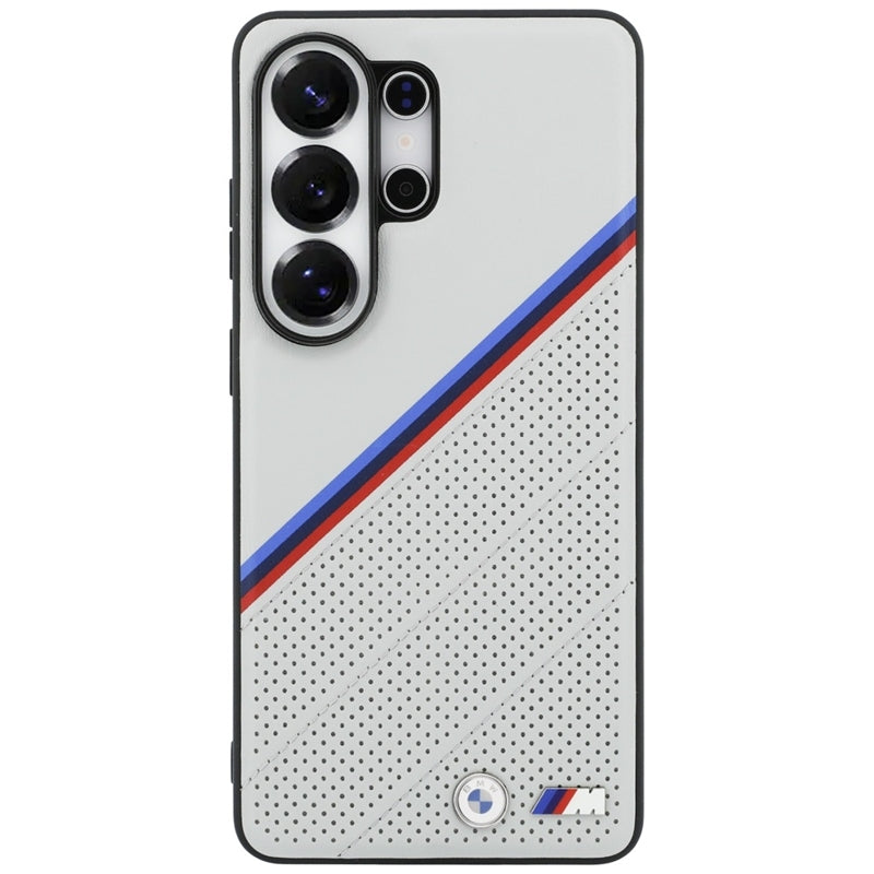 BMW Trijų spalvų metalo logotipas MagSafe dėklas Samsung Galaxy S26 Ultra (Pilka)