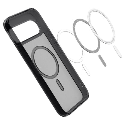 Spigen Ultra Hybrid Mag MagSafe - Apsauginis dėklas Google Pixel 10 Pro XL (Matiniu juoda)