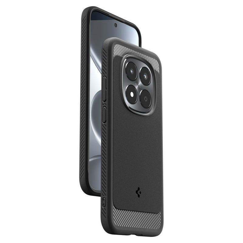 Spigen Rugged Armor - Dėklas Xiaomi Redmi Note 15 Pro 5G (Matinis juodas)