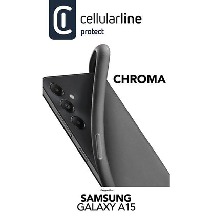 Cellularline Chroma dėklas - dėklas Samsung Galaxy A15 4G / 5G (juodas)