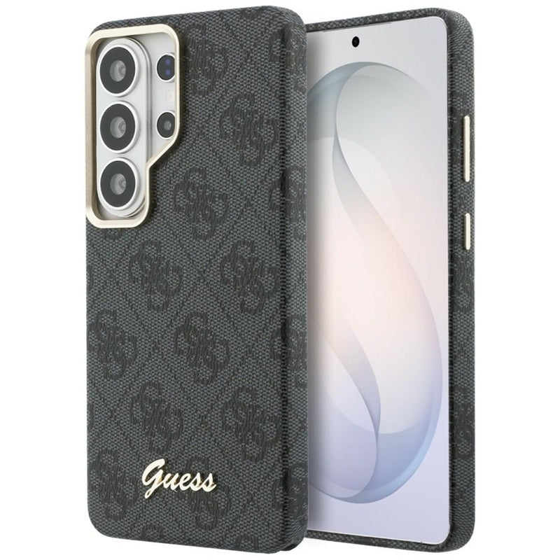 Guess 4G Script MagSafe dėklas - Samsung Galaxy S26 Ultra (juodas)