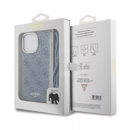 Guess Crossbody Cord 4G Print - iPhone 15 Pro Max dėklas (mėlynas)