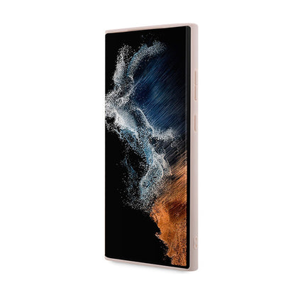 Guess 4G Collection Odinis Širdies Logotipas MagSafe – dėklas Samsung Galaxy S24 Ultra (Rožinis)