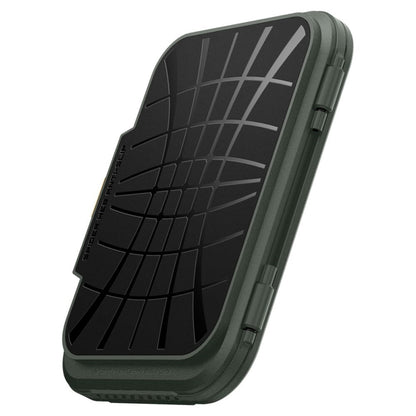 Spigen Lock Fit MagSafe – magnetinė piniginė (kariška žalia)