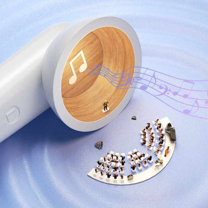 WEKOME S28 Pop skaitmeninė serija – belaidės „Bluetooth V5.3 TWS“ ausinės su įkrovimo dėklu su projektoriaus funkcija (baltos)