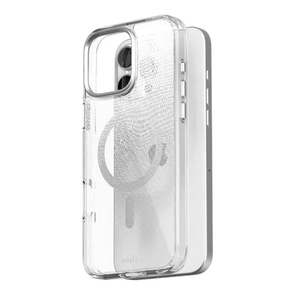 Moshi iGlaze MagSafe – dėklas iPhone 16 Pro (rūko baltumo)