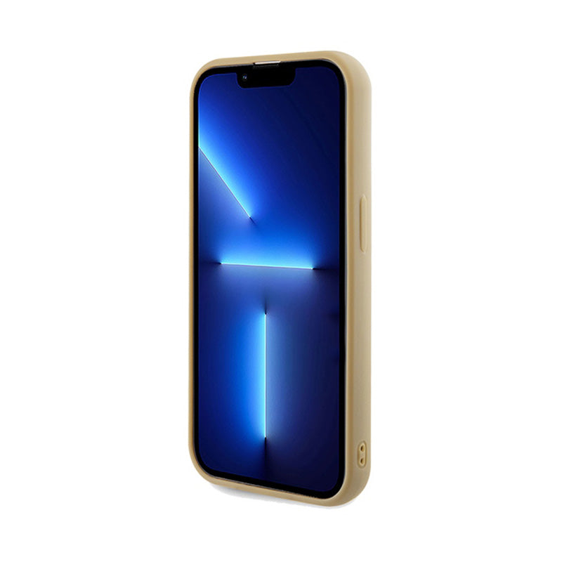 Guess Disco Metal Script - iPhone 14 Pro Max dėklas (auksinis)