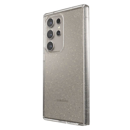 Speck Presidio Lux Glitter - „Samsung Galaxy S24 Ultra“ dėklas (skaidrus / aukso blizgučiai)