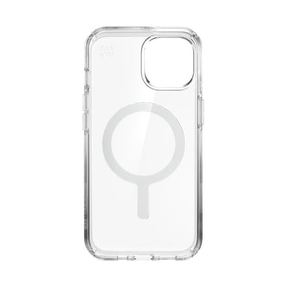 Speck Presidio Perfect-Clear + MagSafe – dėklas, skirtas iPhone 14 / iPhone 13 su MICROBAN danga (skaidrus)