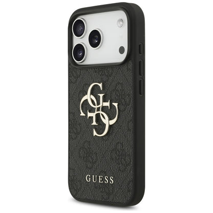 Guess 4G Strap 4G Classic Logo - Dėklas iPhone 17 Pro (juodas)