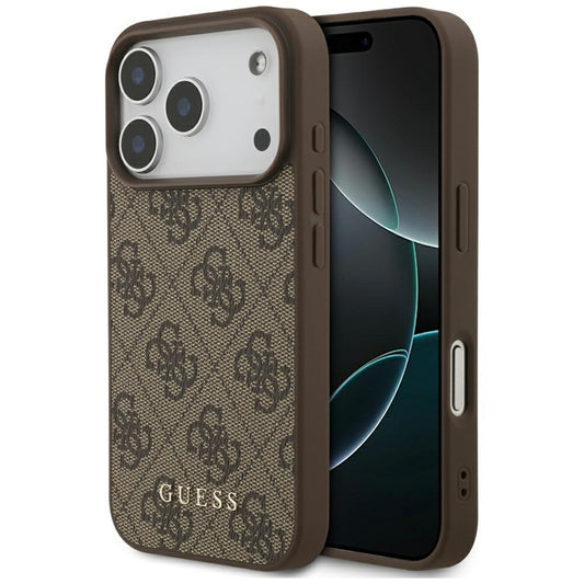 Guess 4G Classic - Dėklas iPhone 17 Pro (rudas)