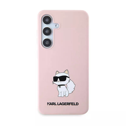Karl Lagerfeld Silicone Choupette - Samsung Galaxy S24+ dėklas (rožinis)